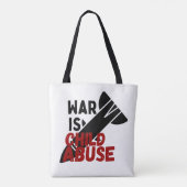 Krieg ist Kindesmissbrauch Tasche (Rückseite)