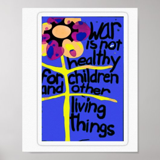 Krieg ist nicht gesund für Kinder Poster (Vorne)