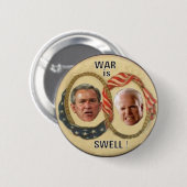 Krieg ist Schwellen-Knopf Button (Vorne & Hinten)