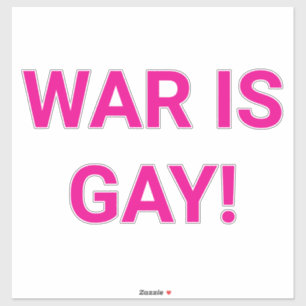 Krieg ist Schwulenrechte Regenbogen Hankamer Artju Aufkleber