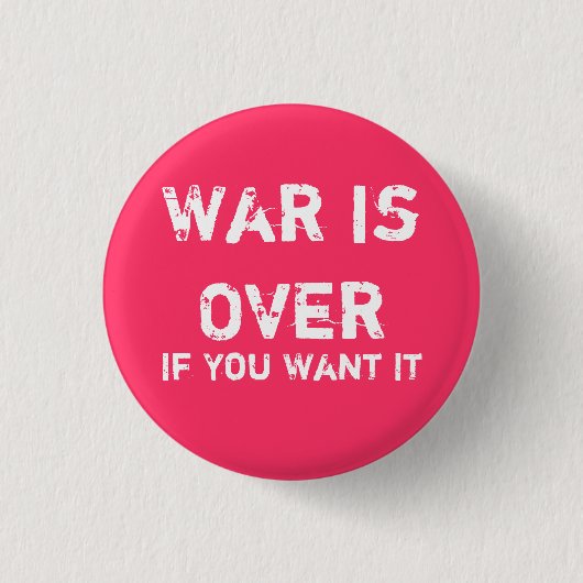 Krieg ist vorbei button (Vorderseite)