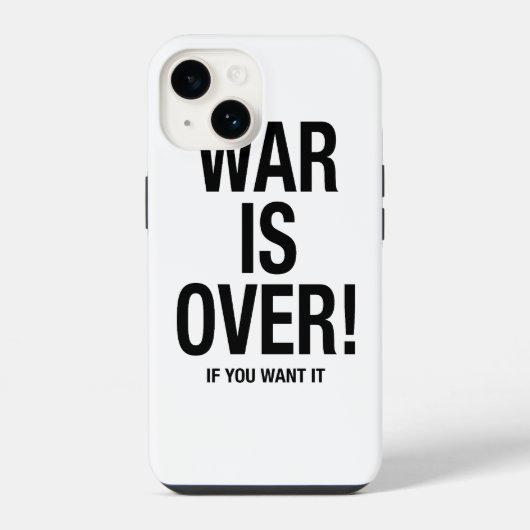 Krieg ist vorbei iPhone hülle (Rückseite)