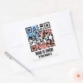 Krieg ist vorbei! quadratischer aufkleber (Umschlag)