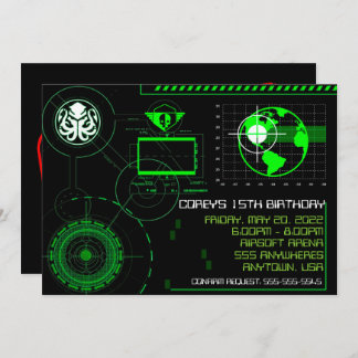 Krieg laden MilitärAirsoft 12x18 Kugel ein Einladung