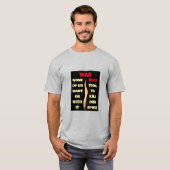 Krieg (Licht) T - Shirt (Vorne ganz)