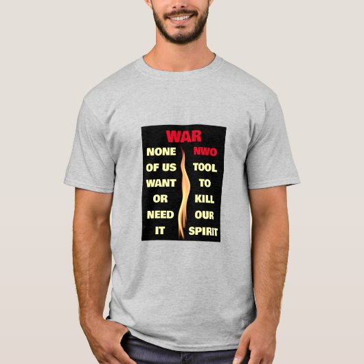 Krieg (Licht) T - Shirt (Vorderseite)