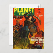 Krieg Maiden auf Mars Postkarte (Vorne/Hinten)
