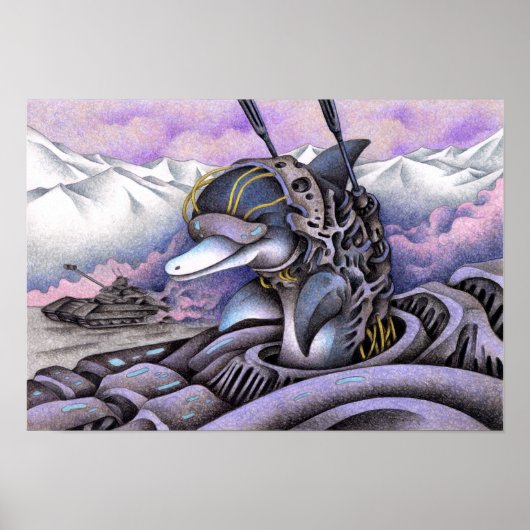 Krieg Militär Delfine Poster (Vorne)