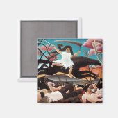 Krieg oder der Zwiespalt, Henri Rousseau Magnet (Vorderseite/Rückseite)