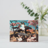 Krieg oder der Zwiespalt, Henri Rousseau Postkarte (Stehend Vorderseite)