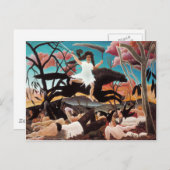 Krieg oder der Zwiespalt, Henri Rousseau Postkarte (Vorne/Hinten)