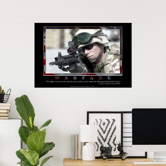Krieg Poster (Heimbüro)