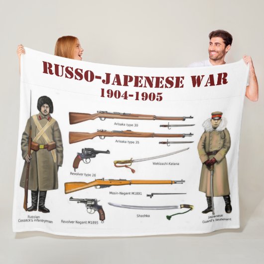 KRIEG RUSSO-JAPENE FLEECEDECKE (Beispiel)