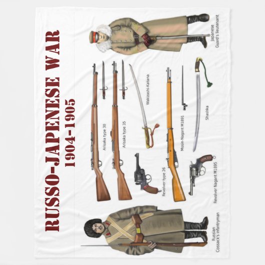 KRIEG RUSSO-JAPENE FLEECEDECKE (Vorderseite)