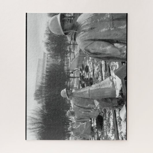 Krieg schwarz & weiß puzzle (Vertikal)