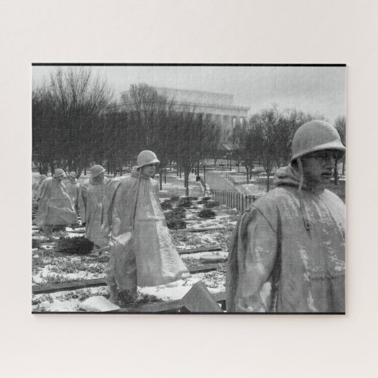 Krieg schwarz & weiß puzzle (Horizontal)