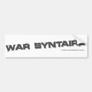 Krieg Syntaire Autoaufkleber