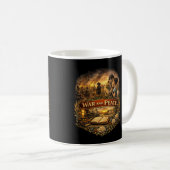 Krieg und Frieden Kaffeetasse (VorderseiteRechts)