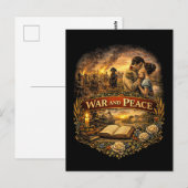 Krieg und Frieden Postkarte (Vorne/Hinten)