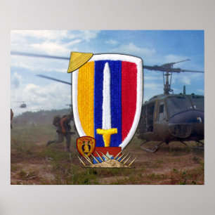 Krieg USARV Armee-Stützbefehls-Vietnams Nam Poster