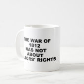 Krieg-von-1812-Tasse Kaffeetasse (Vorderseite Links)