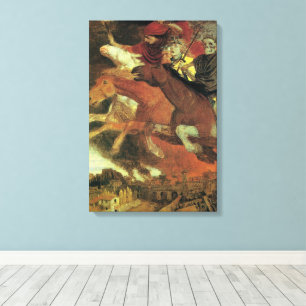 Krieg von Arnold Böcklin, Vintage Symbolismus Kuns Leinwanddruck