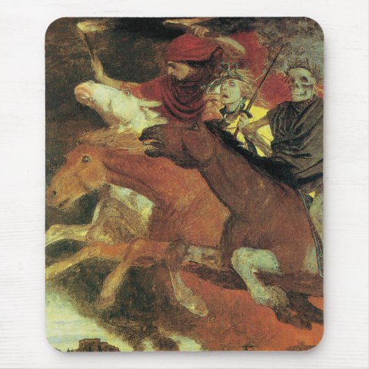 Krieg von Arnold Bocklin, Vintager Symbolismus Kun Mousepad (Vorne)