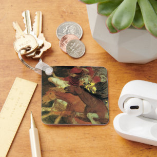Krieg von Arnold Bocklin, Vintager Symbolismus Kun Schlüsselanhänger