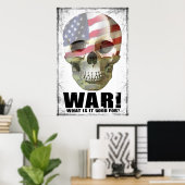 Krieg, wofür ist es gut? Poster (Heimbüro)