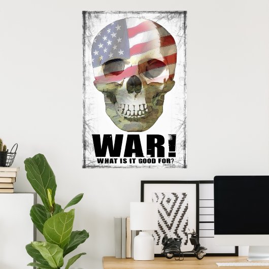 Krieg, wofür ist es gut? Poster (Heimbüro)