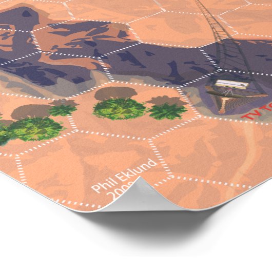 Kriegbot Map Poster (Ecke)