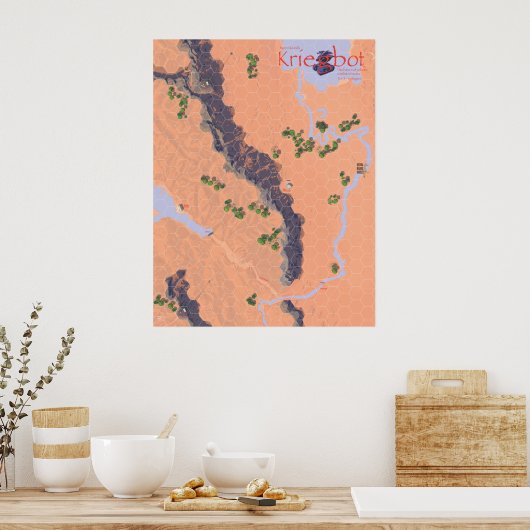 Kriegbot Map Poster (Küche)