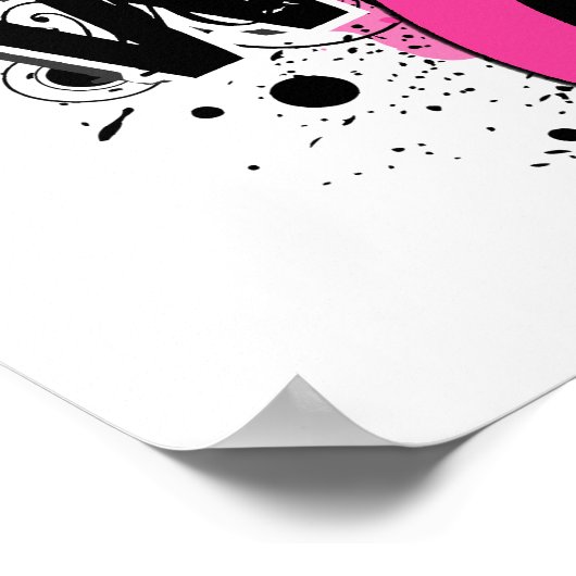 Krieger 16 Brustkrebs Poster (Ecke)