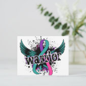 Krieger 16 Schilddrüsenkrebs Postkarte (Stehend Vorderseite)