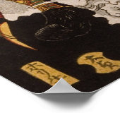 Krieger auf Skull von Yoshitoshi Poster (Ecke)