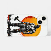 Krieger Barbar mittelalterliche Fantasie hummePhon iPhone Hülle (Rückseite (Horizontal))