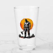 Krieger Barbar mittelalterliche Fantasie HummerGla Glas (Vorderseite)