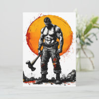 Krieger barbarische mittelalterliche Fantasie Humm