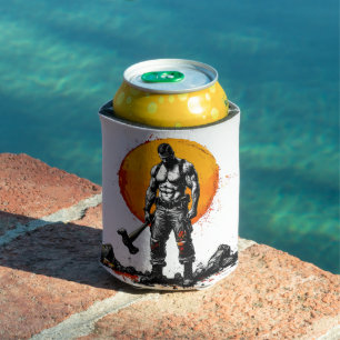 Krieger barbarische mittelalterliche Fantasie humm Dosenkühler