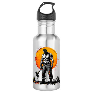 Krieger barbarische mittelalterliche Fantasie Humm Edelstahlflasche