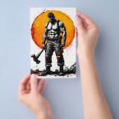 Krieger barbarische mittelalterliche Fantasie Humm Flyer (Handgriff)