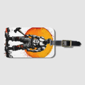 Krieger barbarische mittelalterliche Fantasie Humm Gepäckanhänger (Vorderseite (Horizontal))