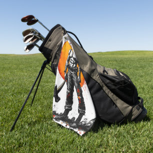 Krieger barbarische mittelalterliche Fantasie Humm Golfhandtuch