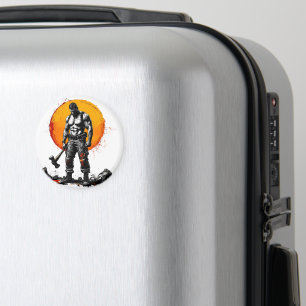 Krieger barbarische mittelalterliche Fantasie Humm Magnet