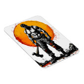Krieger barbarische mittelalterliche Fantasie Humm Magnet (Rechte Seite)