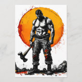 Krieger barbarische mittelalterliche Fantasie Humm Programm (Vorderseite)