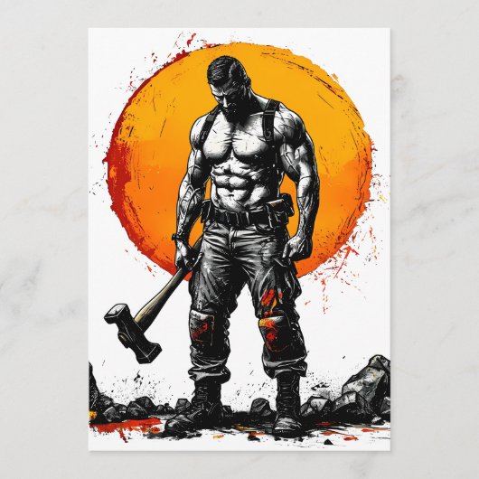 Krieger barbarische mittelalterliche Fantasie Humm Programm (Vorderseite)