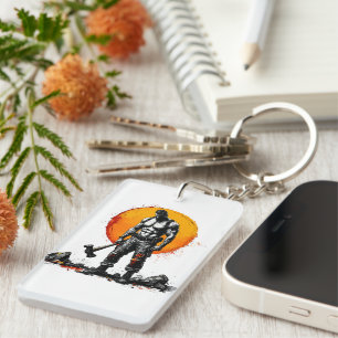 Krieger barbarische mittelalterliche Fantasie Humm Schlüsselanhänger