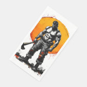 Krieger barbarische mittelalterliche Fantasie Humm Serviette (Ecke)