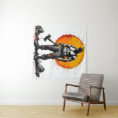 Krieger barbarische mittelalterliche Fantasie Humm Wandteppich (Beispiel (Horizontal))